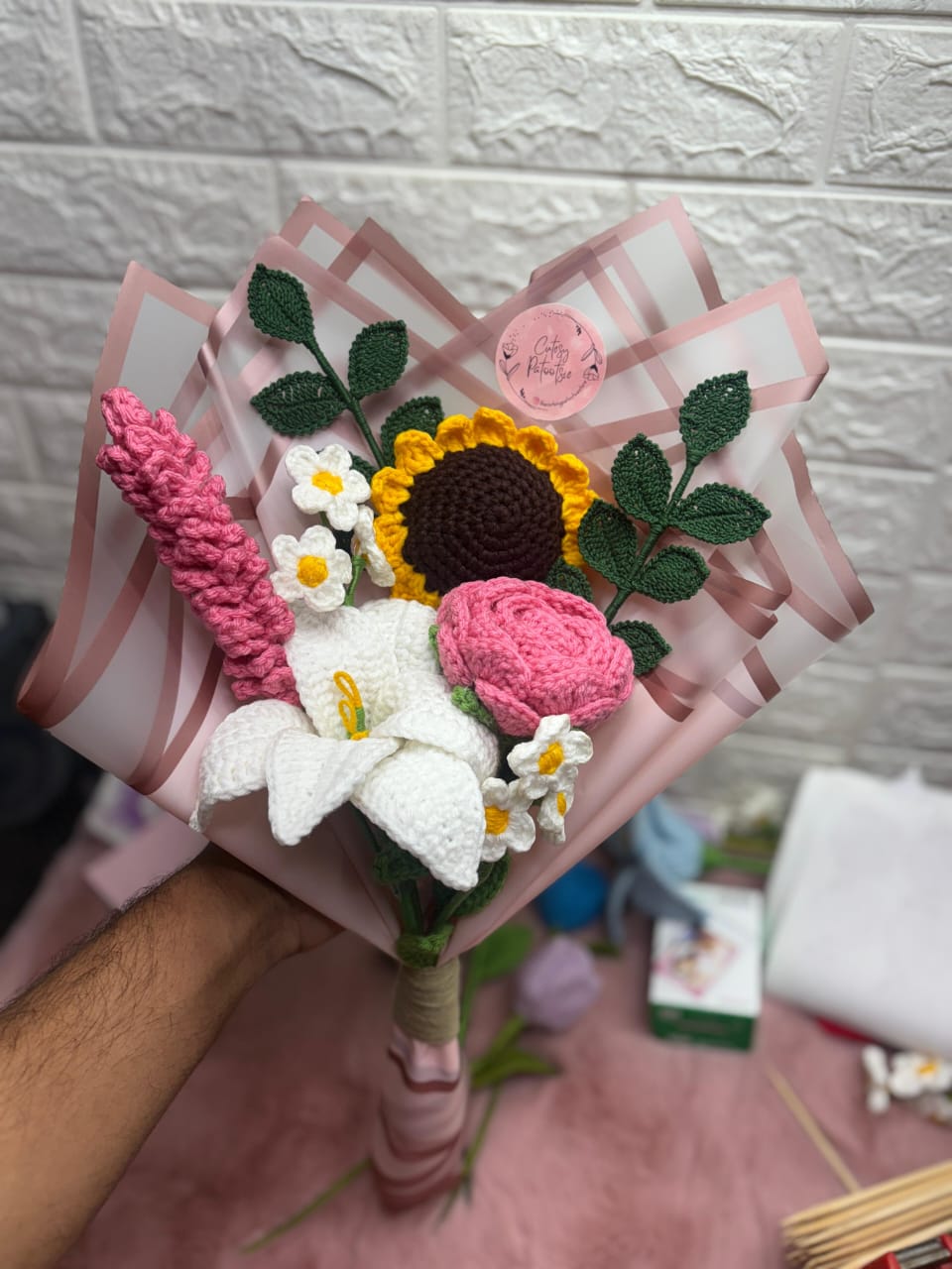 Crochet Flowers Bouquet