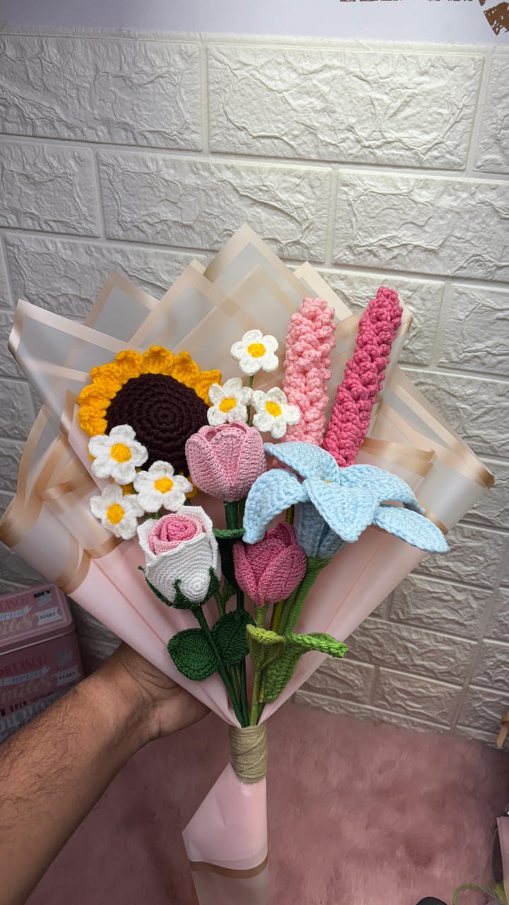 Crochet Flowers Bouquet