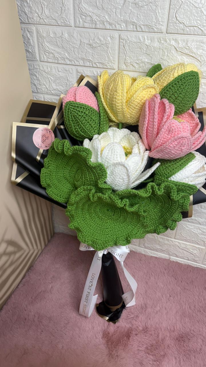 Crochet Flowers Bouquet