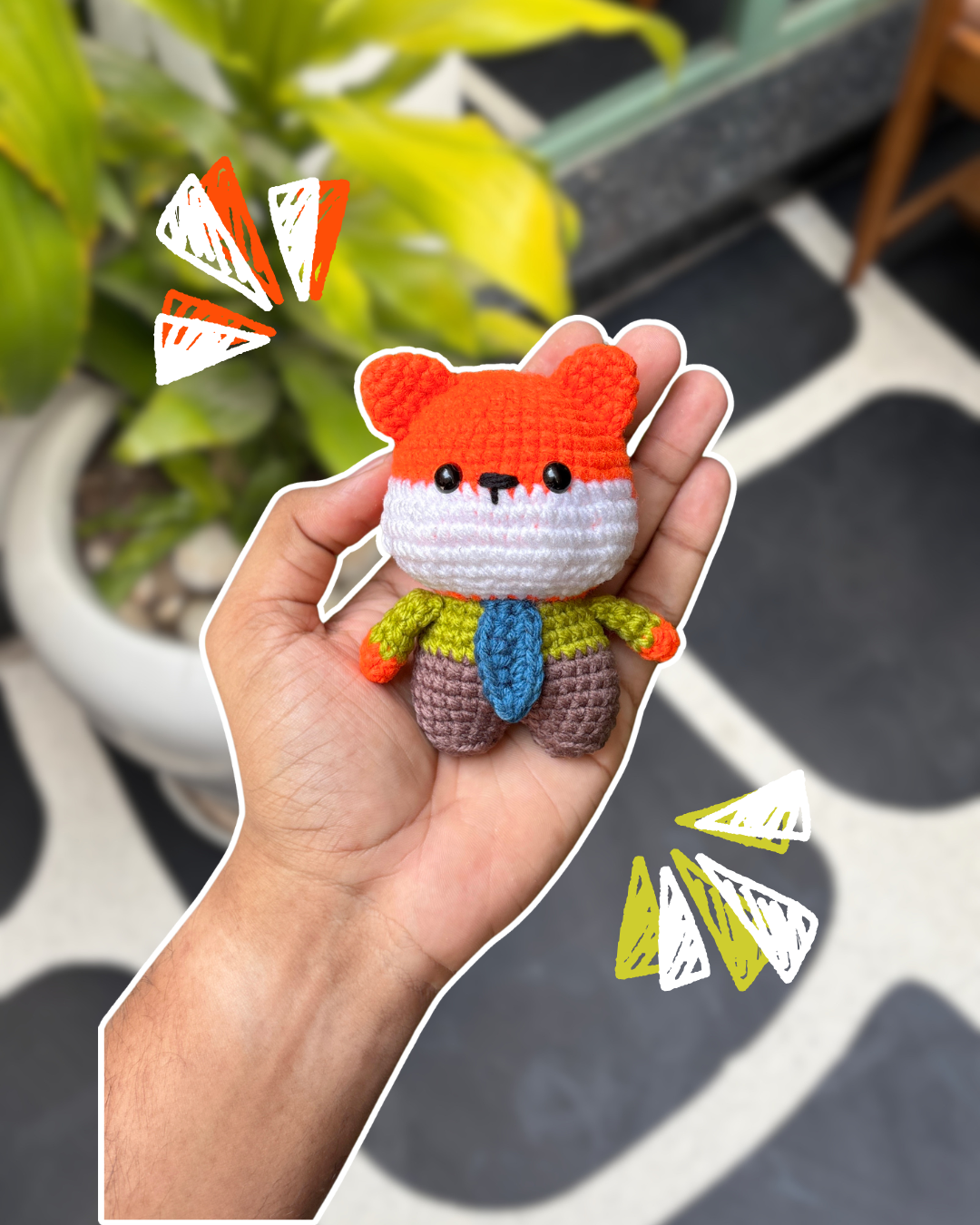 Crochet Zootopia Keychain