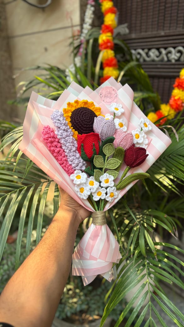 Crochet Flowers Bouquet