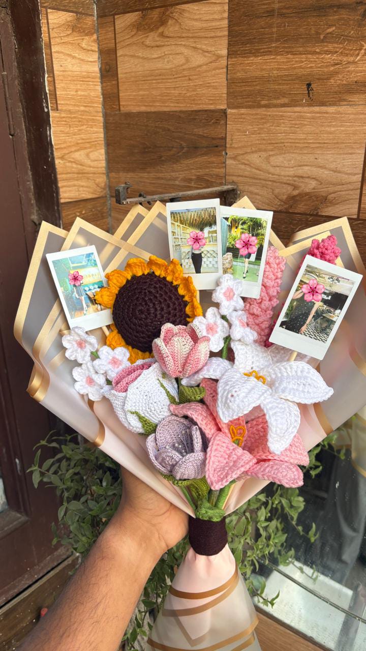 Crochet Flowers Bouquet