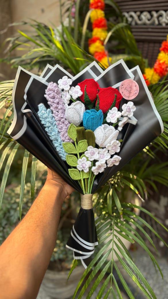 Crochet Flowers Bouquet