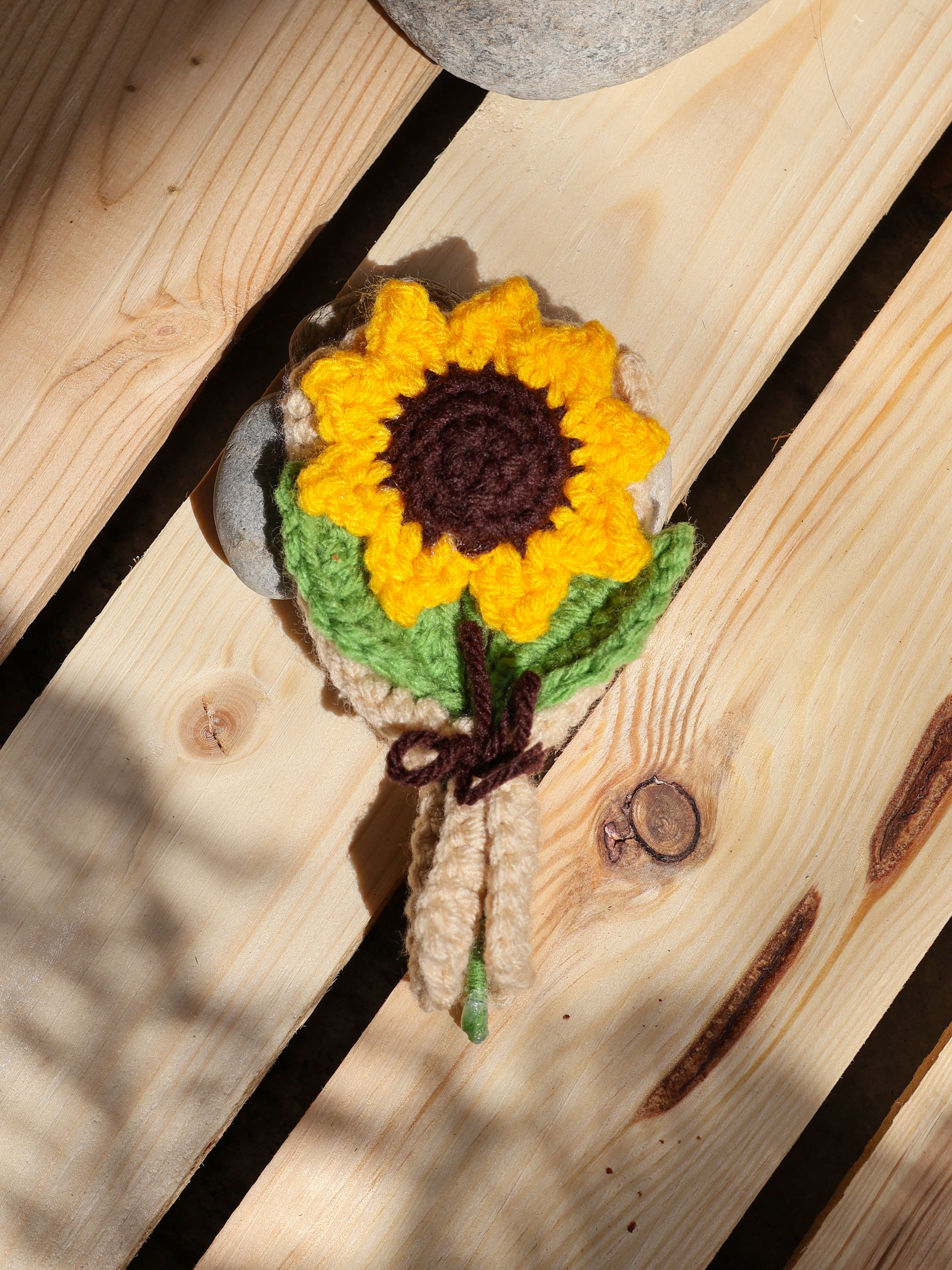 Crochet Sunflower Bouquet