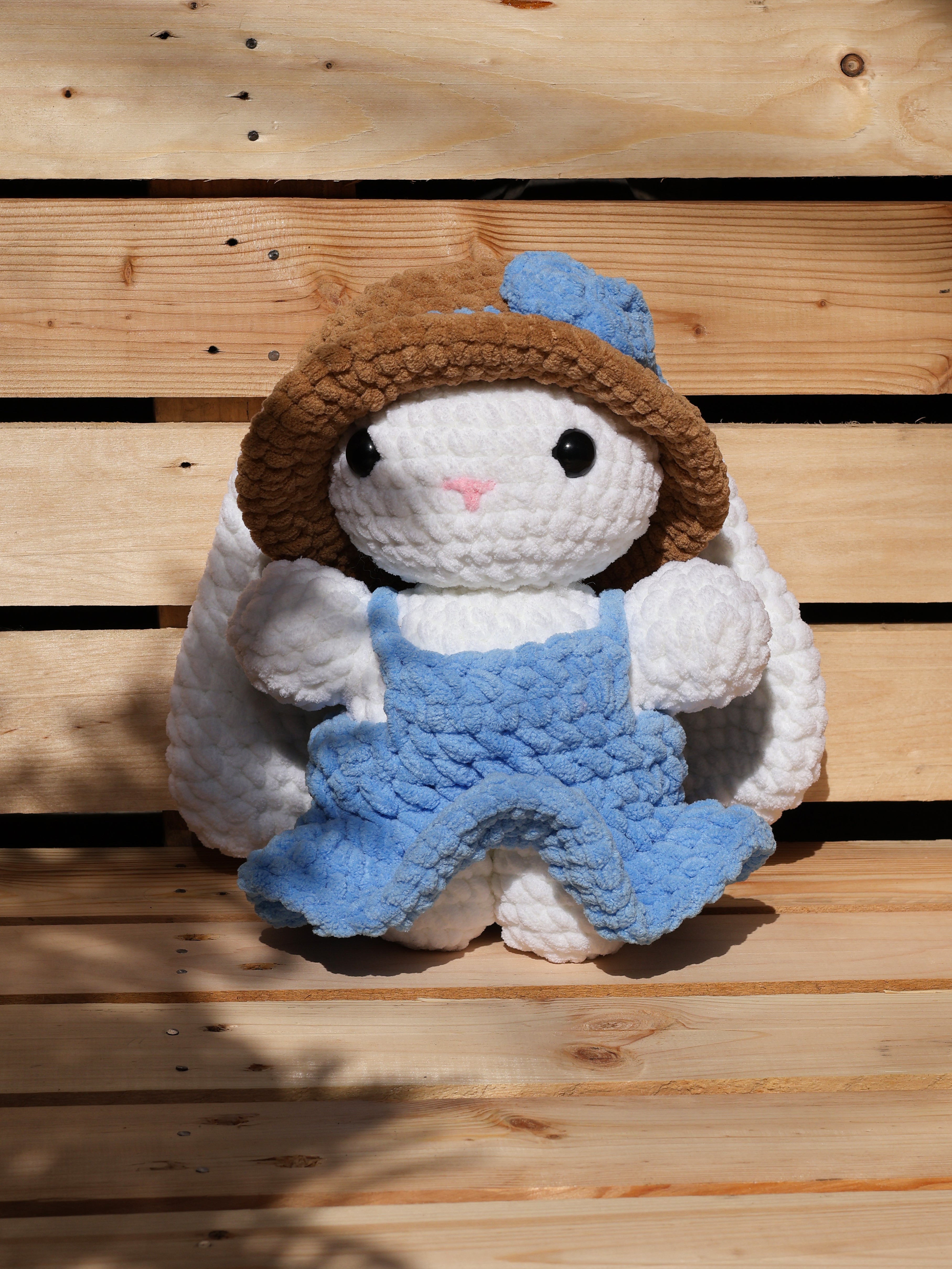 Blue Bunny Crochet Plushie