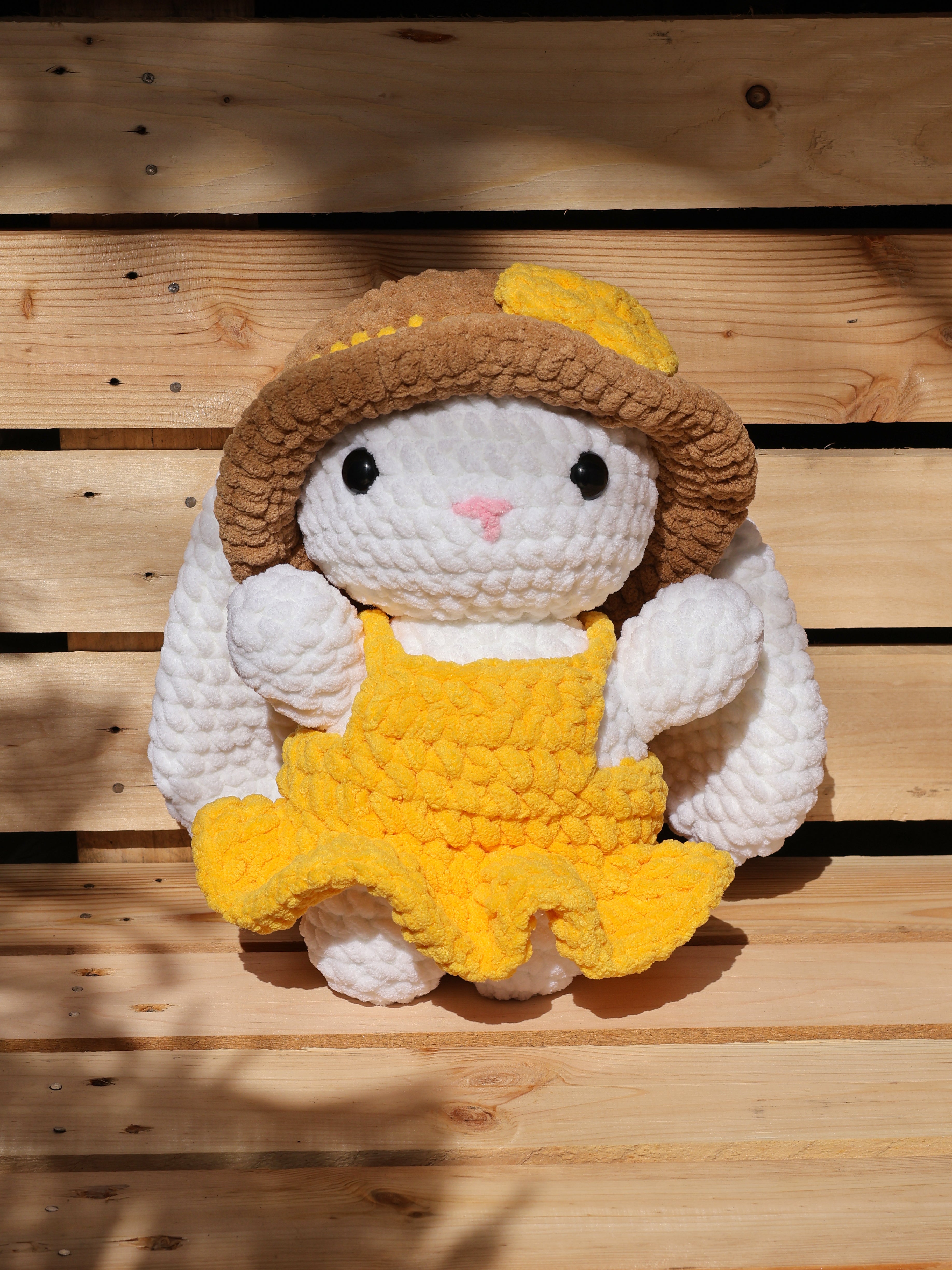 Yellow Bunny Crochet Plushie