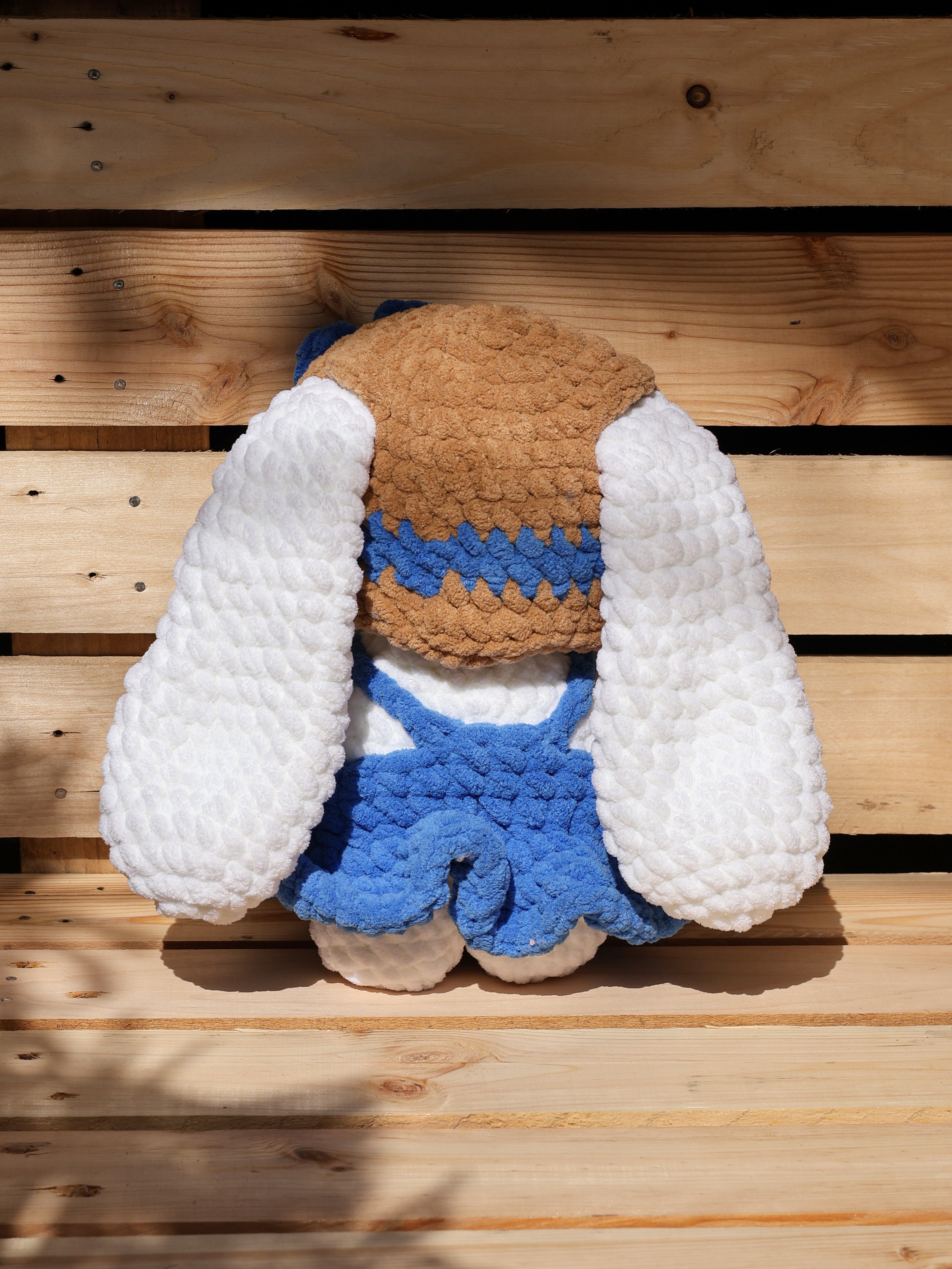 Dark Blue Bunny Crochet Plushie