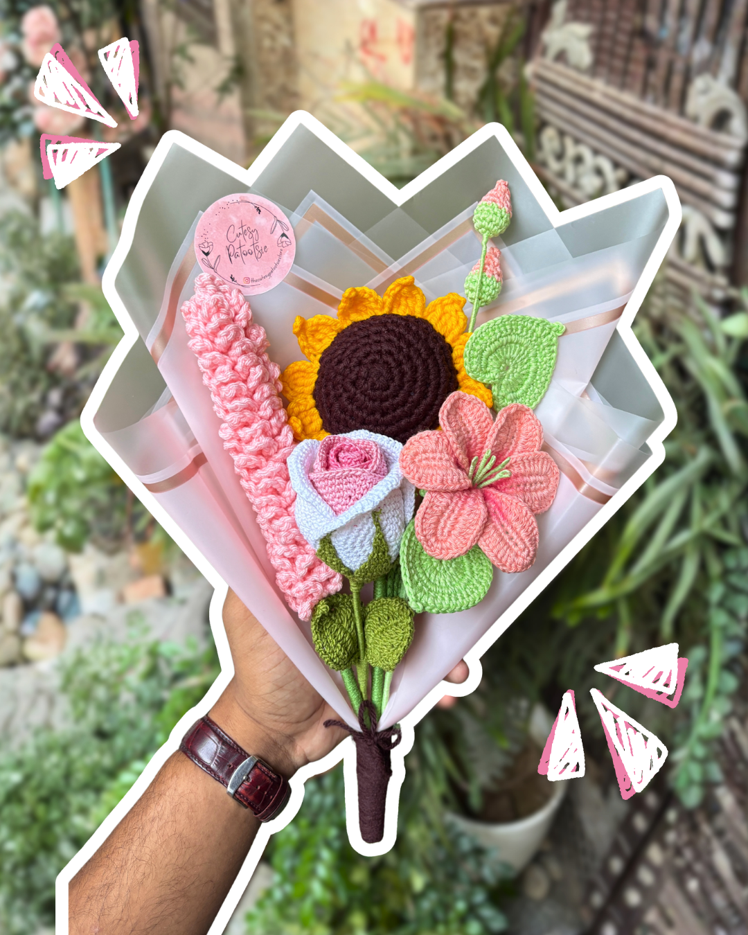 Crochet Flower Bouquet