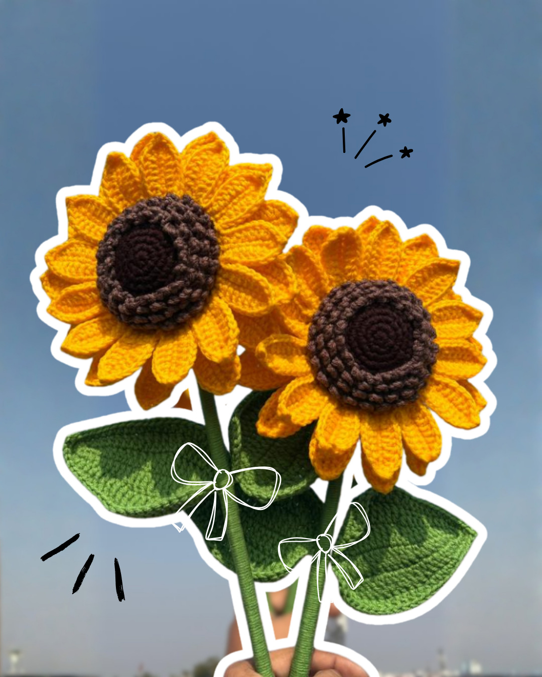 Big Crochet Sunflower