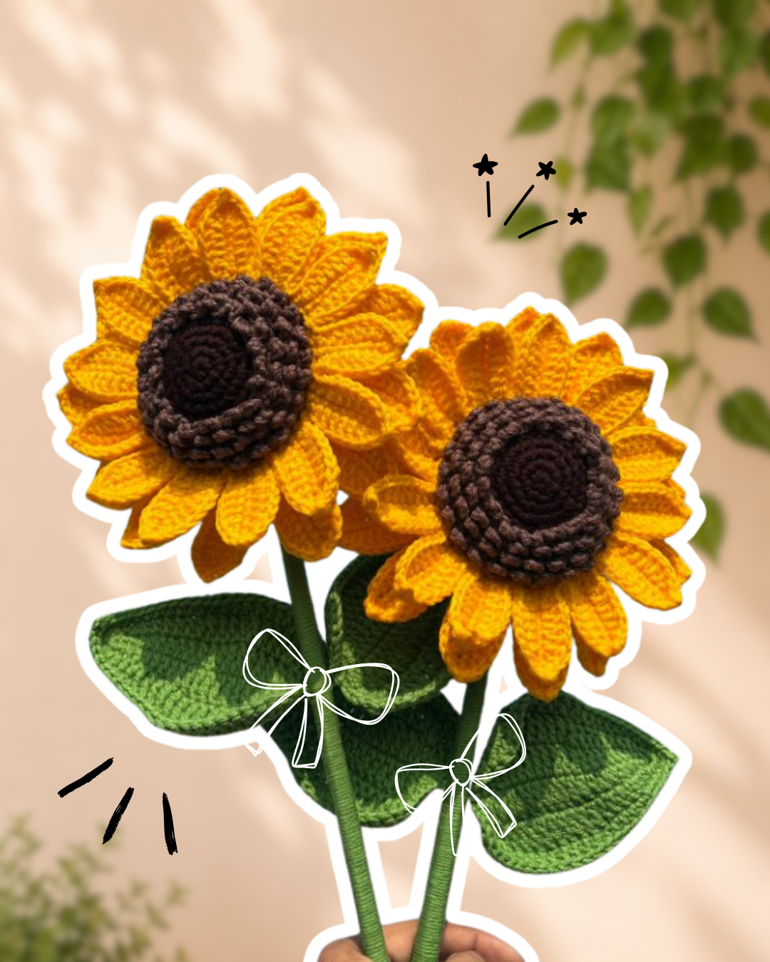 Big Crochet Sunflower
